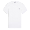 M3519-100, Fred Perry RingerT-Shirt Branco