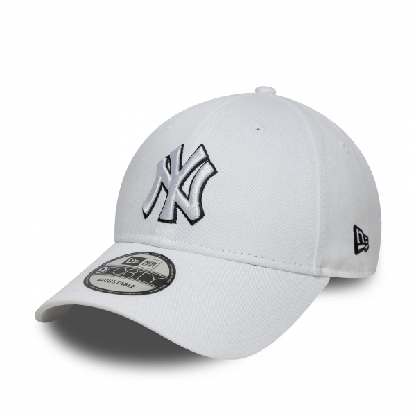 60675522,New Era New York Yankees Mlb Outline White 9forty