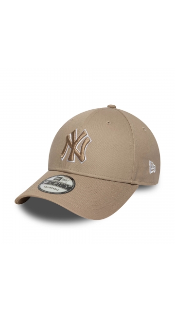 New Era New York Yankees Mlb Outline Pastel Brown 9forty