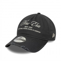 New Era Wash Distress Charcoal 9twenty A-Frame