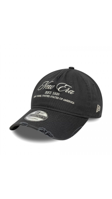 New Era Wash Distress Charcoal 9twenty A-Frame