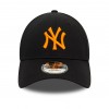 60565102, New Era New York Yankees League Essential Black and Orange 9forty