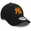 60565102, New Era New York Yankees League Essential Black and Orange 9forty