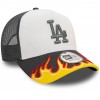 New Era La Dodgers Mlb Flame Dark Grey 9forty E-Frame Adjustable Trucker