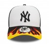 New Era New York Yankees Mlb Flame Black 9forty E-Frame Adjustable Trucker