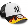 New Era New York Yankees Mlb Flame Black 9forty E-Frame Adjustable Trucker