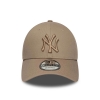 New Era New York Yankees Mlb League Essential Pastel Brown 9forty