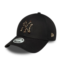 New Era New York Yankees Womens Mlb Leopard Infill Black 9forty