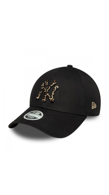 New Era New York Yankees Womens Mlb Leopard Infill Black 9forty