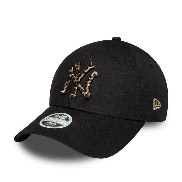New Era New York Yankees Womens Mlb Leopard Infill Black 9forty