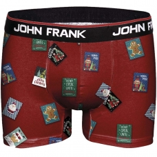John Frank Digital Printed Boxer Christmas Posty Vermelho