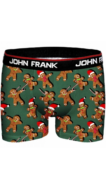 John Frank Digital Printed Boxer Christmas Ginger Bread