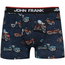 John Frank Digital Printed Boxer Motorcycle Azul