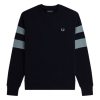 Fred Perry Peached Tipped Sleeve Sweatshi