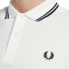 M3600-200, Fred Perry Twin Tipped Polo Shirt Branco