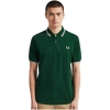 M3600-406, Fred Perry Twin Tipped Polo Shirt Verde