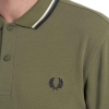 M3600-B57, Fred Perry Twin Tipped Polo Shirt Verde