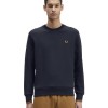 M7535-R63, Fred Perry Crew Neck Sweatshirt