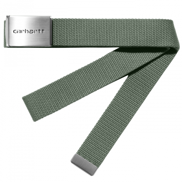I019176-1YFXX, Carhartt WIP Clip Belt Chrome