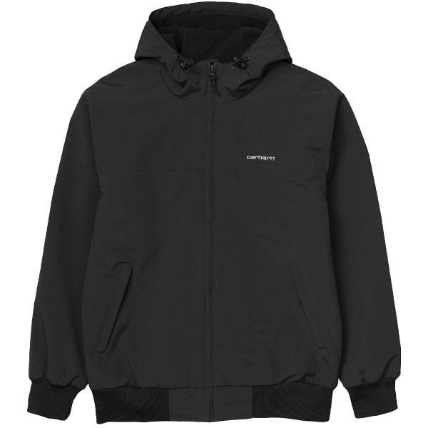 I028436-0D2XX, Carhartt WIP Hooded Sail Jacket Preto