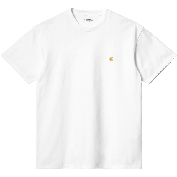 I026391-00RXX, Carhartt WIP S/s Chase T-Shirt Branco