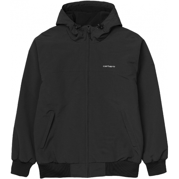 I028436-0D2XX, Carhartt WIP Hooded Sail Jacket Preto