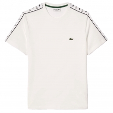 Lacoste Cotton Jersey Logo Stripe T-shirt