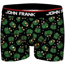 John Frank Digital Printed Boxer Christmas Gift Box Preto