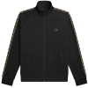 J5557-R91, Fred Perry Contrast Tape Track Jacket Preto