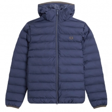 Fred Perry Hooded Insulated Jacket Azul