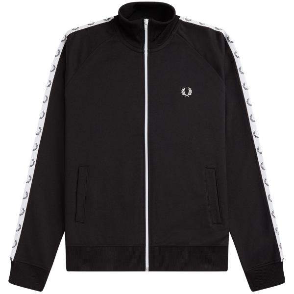 J4620-198, Fred Perry Taped Track Jacket Preto