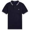 M3600-238, Fred Perry Twin Tipped Polo Shirt Azul