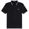 M3600-350, Fred Perry Twin Tipped Polo Shirt Preto