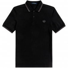 Fred Perry Twin Tipped Polo Shirt Preto