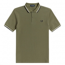 Fred Perry Twin Tipped Polo Shirt Verde