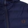 J4565-143, Fred Perry Hooded Insulated Jacket Azul