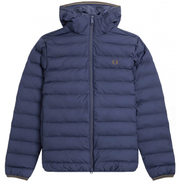 J4565-143, Fred Perry Hooded Insulated Jacket Azul