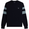 Fred Perry Peached Tipped Sleeve Sweatshi