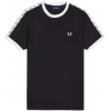 M4620-102, Fred Perry Taped RingerT-Shirt Preto