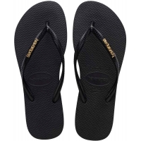 Havaianas Slim Logo Metallic Black/gold