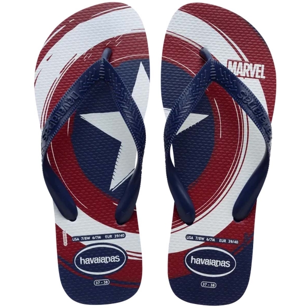 4146953-4368, Havaianas Top Marvel Logomania Azul