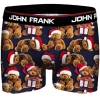 John Frank Digital Printed Boxer Christmas Teddy Bear