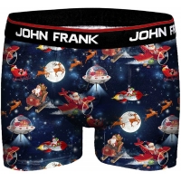 John Frank Digital Printed Boxer Christmas Santa Space