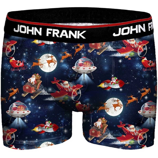 John Frank Digital Printed Boxer Christmas Santa Space