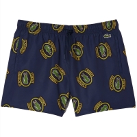 Lacoste Short Printed Swim Trunks Lacoste Short Printed Swim Trunks