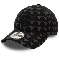 New Era Chicago Bulls Team Monogram Black 9forty