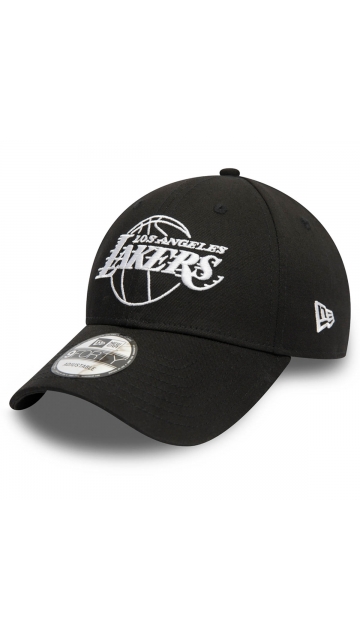 New Era La Lakers Essential Outline Black 9forty