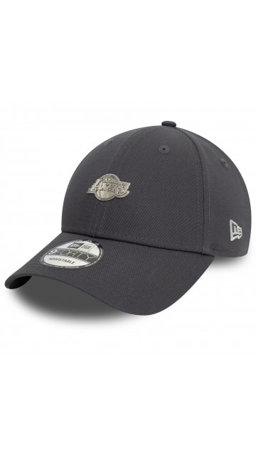 New Era La Lakers Metallic Pin Dark Grey 9forty