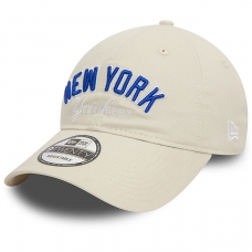 New Era New York Yankees Mlb Wordmark Off White 9twenty
