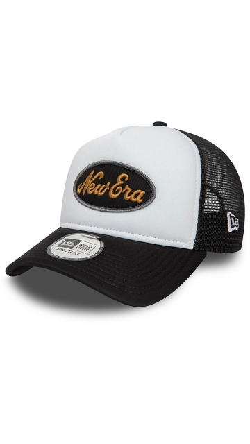 New Era Oval Black Trucker